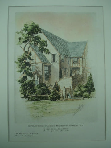 Detail of House of James M. McCutcheon , Scarsdale, NY, 1926, W. Stanwood Phillips