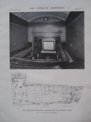Modern Theatre on Washington St. , Boston, MA, 1915, Mr. C.H. Blackall