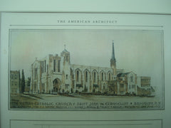 Roman Catholic Church of St. John the Evangelist , Brooklyn, NY, 1926, Henry J. McGill & Talbot F. Hamlin