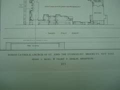 Roman Catholic Church of St. John the Evangelist , Brooklyn, NY, 1926, Henry J. McGill & Talbot F. Hamlin