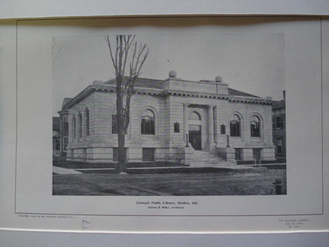 Carnegie Public Library , Goshen, IN, 1904, Patton & Miller