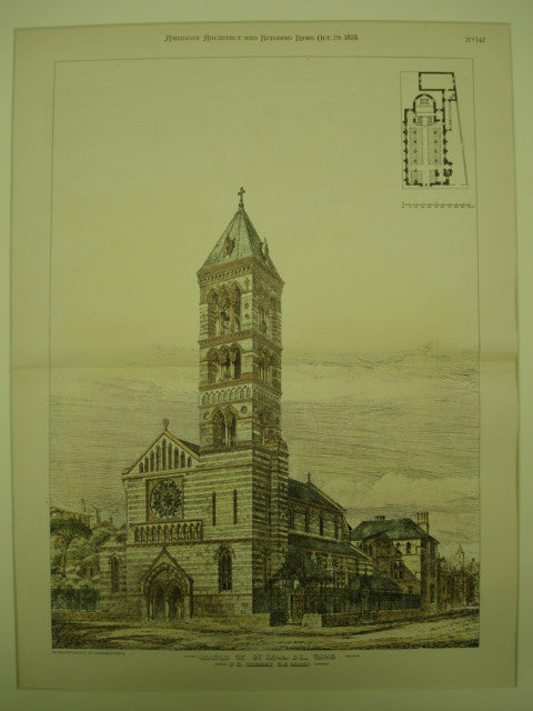 Church of St. Paul , Rome, Italy, EUR, 1878, G. E. Street