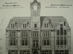 Building for the Young Men's Christian Association , Germantown, PA, 1879, T. Roney Williamson