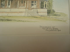 Residence of W. F. Hobbs , Bridgeport, CT, 1891, J. W. Northrup