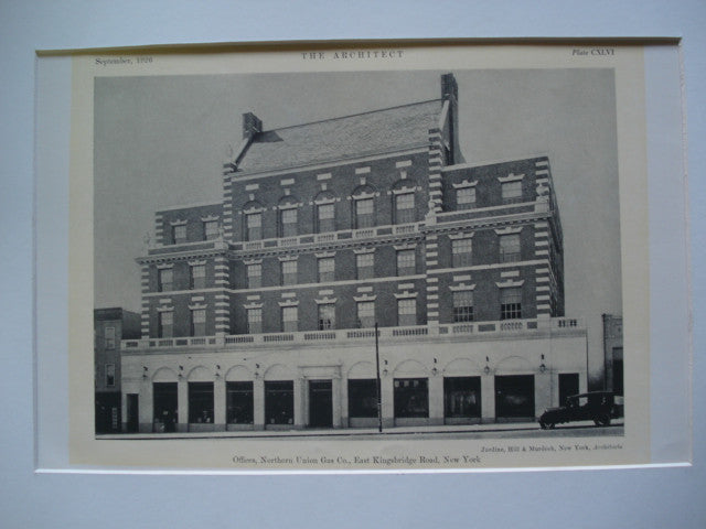 Offices of Northern Union Gas Co., East Kingsbridge Road , New York, NY, 1926, Jardine, Hill & Murdock