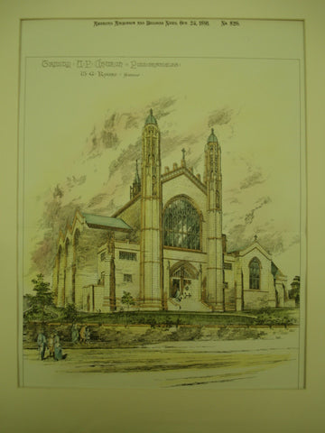 Trinity Church, Pollokshields, Scotland, UK, 1891, W. G. Rowan
