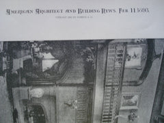 Great Hall in the House of J.B. Stetson, Esq. , Orgontz, PA, 1893, George T. Pearson