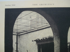 Patio from Loggia in the House of W.C. DeGarmo , Coconut Grove, FL, 1926, DeGarmo and Varney