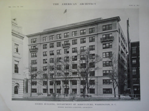 Bieber Building of the Department of Agriculture , Washington, DC, 1915, Messrs. MacNeil & MacNeil