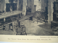 Tavern Room in the House of Mrs. Lawrence Fitch , Milwaukee, WI, 1926, Buemming & Guth