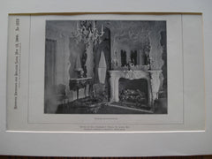 Parlor Chimneypiece in the House of Col. Charles S. Hills , St. Louis, MO, 1900, Barnett, Haynes & Barnett