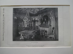 Dining-Room in the House of Col. Charles S. Hills , St. Louis, MO, 1900, Barnett, Haynes & Barnett