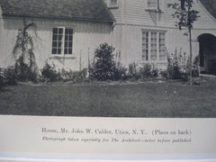House of Mr. John W. Calder , Utica, NY, 1927, Bagg & Newkirk