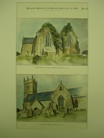 All Souls' Church in God's Hill, Isle of Wight, UK, 1895, Unknown