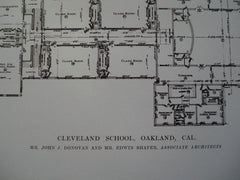 Cleveland School , Oakland, CA, 1915, Mr. John J. Donovan & Mr. Edwin Shafer