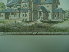 Home of G. B. P. Carpenter, Burlington, IA, 1879, Dunham & Jordan
