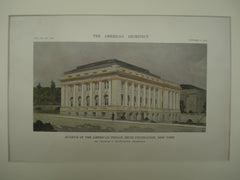 Museum of the American Indian by the Heye Foundation , New York, NY, 1916, Charles P. Huntington