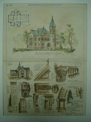 Dayton Public School Library , Dayton, OH, 1886, Peters & Burns
