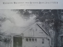 Stable for John Wales, Esq., Brookline, MA, 1884, W.W. Lewis