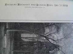 Club House for the Union Club , Chicago, IL, 1884, Messrs. Cobb & Frost