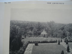 Belvedere from the Terrace in the Residence of Grovenor Farwell, Esq., Stamford, CT, 1930, Butler & Provoost