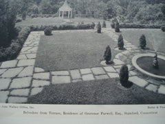 Belvedere from the Terrace in the Residence of Grovenor Farwell, Esq., Stamford, CT, 1930, Butler & Provoost