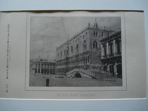 Ducal Palace , Venice, Italy, EUR, 1884, Unknown