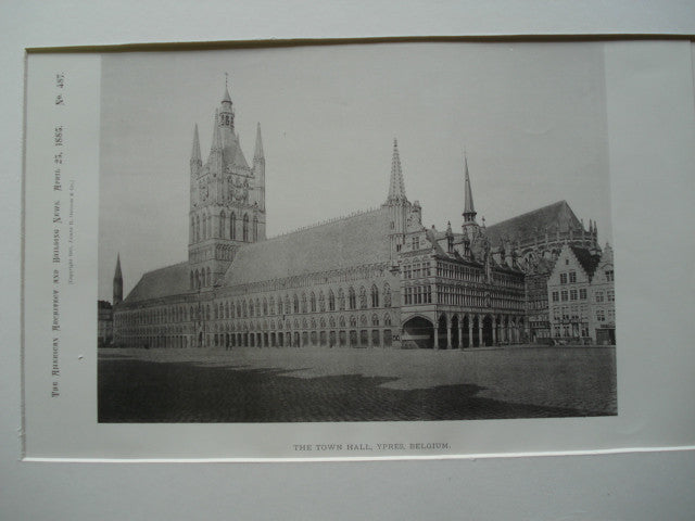 The Town Hall , Ypres, Belgium, EUR, 1885, Unknown