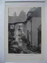 Entrance to the House of Dr. Henry C. Petray , Oakland, CA, 1930, Miller & Warnecke