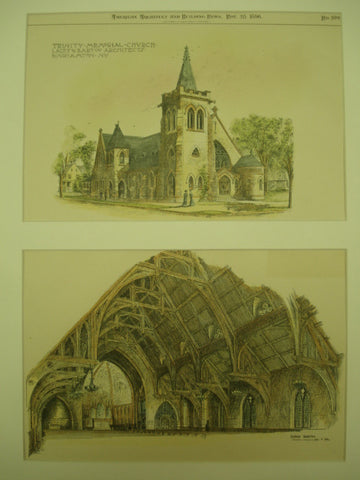Trinity Memorial Church, Binghamton, NY, 1896, Lacey & Bartoo