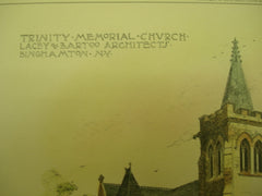 Trinity Memorial Church, Binghamton, NY, 1896, Lacey & Bartoo