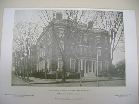 House of Benjamin Arnold, ESQ., Albany, NY, 1907, McKim, Mead & White
