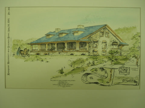 Residence for Mr. Emory McClintock , Morristown, NJ, 1895, Van Campen Taylor