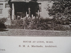 House, Lynn, MA, 1906, E.M.A. Machado