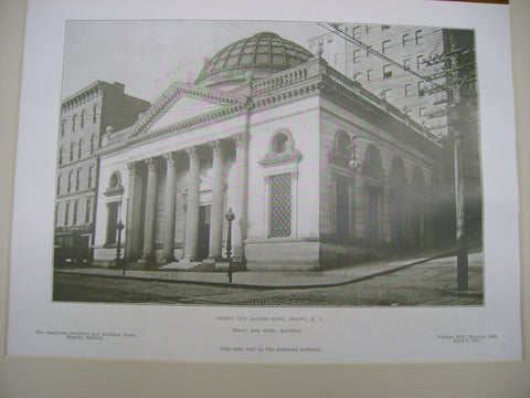 Albany City Savings Bank, Albany, NY, 1907, Henry Ives Cobb