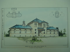Hospital for the State Orphan Asylum, Corsicana, TX, 1898, F. S. Glover and G. Allen