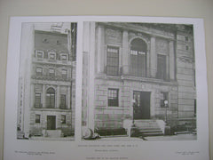 Delta-Phi Club-House on West 116th Street, New York, NY, 1907, Thomas Nash