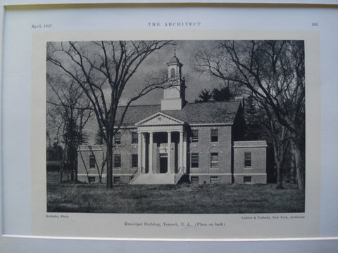 Municipal Building , Teaneck, NJ, 1927, Ludlow & Peabody