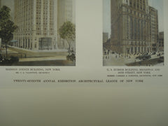 Madison Avenue Building and the U. S. Rubber Building, New York, NY, 1912, C. A. Valentine and Carrere & Hatings