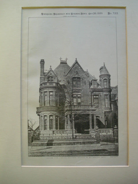 House for Mrs. R.H. Richards, Atlanta, GA, 1889, G.L. Norrman