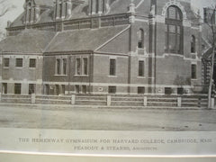 Hemenway Gymnasium for Harvard College, Cambridge, MA, 1880, Peabody & Stearns