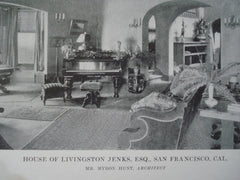 House of Livingston Jenks, Esq., San Francisco, CA, 1915, Mr. Myron Hunt