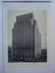 Ninety-Five Williams Street Telephone Co., Newark, NJ, 1930, Voorhees, Gmelin & Walker