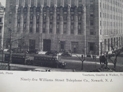 Ninety-Five Williams Street Telephone Co., Newark, NJ, 1930, Voorhees, Gmelin & Walker