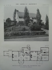 House of John R. Foster, Esq., Winchester, MA, 1915, Mr. Robert Coit