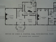 House of John R. Foster, Esq., Winchester, MA, 1915, Mr. Robert Coit