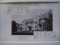 Servant's Cottages for the Hotel Beaconsfield , Brookline, MA, 1912, Mr. J. Lawrence Berry