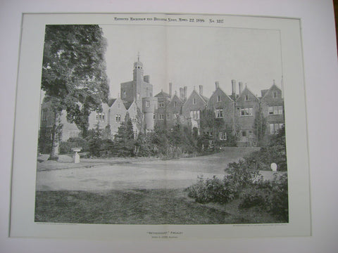 Nethercourt, Finchley, London, UK, 1899, Percy G. Stone