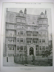 Roxburgh Mansions, Kensington, London, UK, 1899, Paul Hoffman