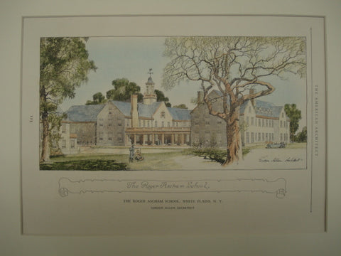 Roger Ascham School , White Plains, NY, 1926, Gordon Allen